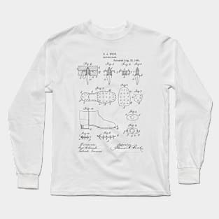 Driving Calk Show Vintage Patent Hand Drawing Long Sleeve T-Shirt